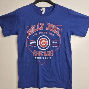 Billy Joel Aug 11, 2017 Wrigley Field Concert T-Shirt Chicago Cubs